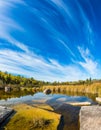 Huge flat stones in Winnipeg River