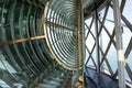 Huge Fresnel lens in a lighthouse Royalty Free Stock Photo