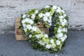 Huge funeral heart wreath