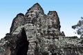 The huge gate of Angkor Thom