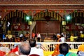 Huge gathering of lord Krishna devotees in sri govind devji temple Jaipur Rajasthan India Royalty Free Stock Photo