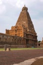 Huge gopura or vimana, Brihadisvara Temple, Tanjore, Tamil Nadu. View from North East. Royalty Free Stock Photo