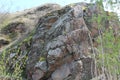 Huge gray granite rocks, national nature reserve. Royalty Free Stock Photo