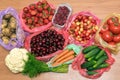 Huge group of fresh vegetables and fruits Royalty Free Stock Photo