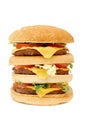 Huge hamburger Royalty Free Stock Photo