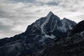 Huge Himalayan mountain with a glaciers in Nepal