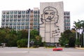 Huge image of Che Guevara in Plaza de la Revolucion