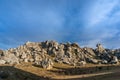 Huge limestone boulders, megalith rock formations in New Zealand Royalty Free Stock Photo