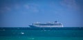 Huge Luxury Cruise ship leaving Miami - MIAMI, FLORIDA - FEBRUARY 14, 2022