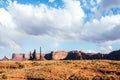 Huge masses of red sandstone Royalty Free Stock Photo