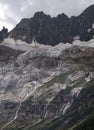 Huge melting glacier waterfalls Royalty Free Stock Photo