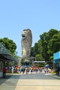 Huge Merlion at Resort World Sentosa Island Singapore