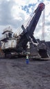 Huge mining equipment excavator in South Africa