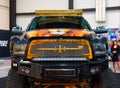 Huge Monster Truck at the Royal Auto Show. Face View.