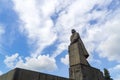 Huge granite monument to leader of world proletariat Vladimir Lenin Royalty Free Stock Photo