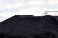 Huge mountain of hard coal