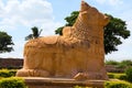 Huge Nandi bull at the entrance, Brihadisvara Temple, Gangaikondacholapuram, Tamil Nadu