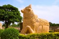 Huge Nandi bull at the entrance, Brihadisvara Temple, Gangaikondacholapuram, Tamil Nadu