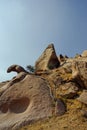 Huge natural Stone Boulders rocks-Idar hills District Sabarkantha