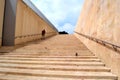 Huge natural stone granite marble stairway