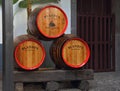 The huge oak barrels of wine Madera Royalty Free Stock Photo