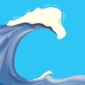 Huge ocean wave for surfing Royalty Free Stock Photo