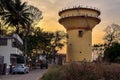 Huge Overhead Water Tank at Kuvempu Nagar, Mysuru, India. Built using funds from JNNURM Royalty Free Stock Photo