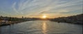 Huge panorama of the the Douro river and the city of Porto, Portugal