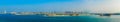 Huge panorama of the Dubai coastline with Marina view