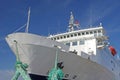 Huge passenger ship at the port Royalty Free Stock Photo