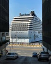 Piraeus passenger harbor - paeking almost on the street Royalty Free Stock Photo