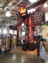 Paul Bunyan recycling display at the Minnesota State Fair. Royalty Free Stock Photo