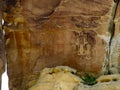 Huge petroglyph and pictograph panel at McConkie Ranch near Vernal, Utah.