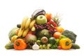 A huge pile of fresh fruits and vegetables