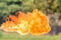 huge powerful burst of fire Royalty Free Stock Photo