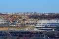 Huge quarry iron ore mining Gubkin Russian Spring Royalty Free Stock Photo