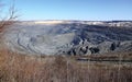 Huge quarry iron ore mining Gubkin Russian Spring Royalty Free Stock Photo