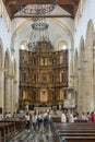 Huge reredos in Cathedral of Cartagena, Colombia