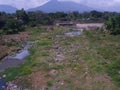 Huge rivers drying up in the countryside are prevalent during long summer.