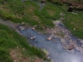 Huge rivers drying up in the countryside are prevalent during long summer.