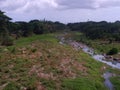 Huge rivers drying up in the countryside are prevalent during long summer.