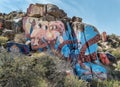 Impressive mural in the Arizona desert