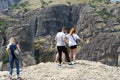 10/29/2020 Greece ,Meteora, huge rocks that have Christian monasteries on them, Greece. Royalty Free Stock Photo