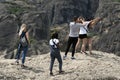 10/29/2020 Greece ,Meteora, huge rocks that have Christian monasteries on them, Greece. Royalty Free Stock Photo