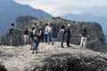 10/29/2020 Greece ,Meteora, huge rocks that have Christian monasteries on them, Greece. Royalty Free Stock Photo