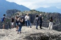 10/29/2020 Greece ,Meteora, huge rocks that have Christian monasteries on them, Greece. Royalty Free Stock Photo