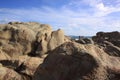 Huge rocks near Yallingup Beach Western Australia Royalty Free Stock Photo