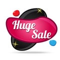 Huge Sale Colorful Offer Glossy Shiny Vector Icon Button