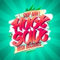 Huge sale mega discounts banner design