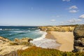 Huge sandy beach called Praia Grande de Porto Covo, Vicentina Route, Portugal Royalty Free Stock Photo